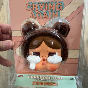 NEW Sealed POP MART Crying Again Earphone Case "Love Makes Us Cry"